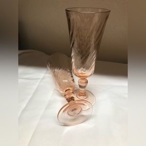 Cristal d'Arques Rosaline Champagne Flutes